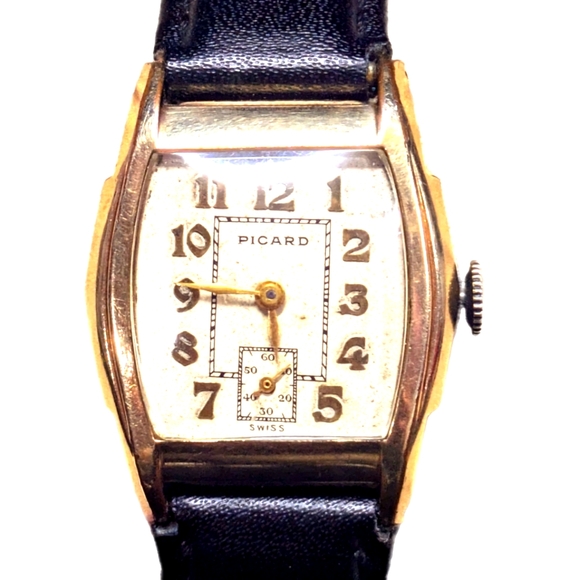 Piccard Vintage Gents Sub Dial MW Rare Swiss Made Watch